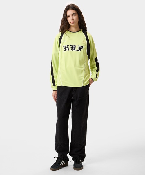 HUF（ハフ）の「HARD LUXE JERSEY LS CREW（ジャージ・メンズ・ブラウン/ライム・XL/L/M/S）」の18枚目の写真