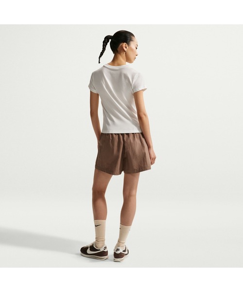 NIKE（ナイキ）の「NIKE/ナイキ WSNSWCHLLKNTMODCRPTMATO（Tシャツ/カットソー・レディース・ホワイト/ピンク・M/L/XL）」の3枚目の写真