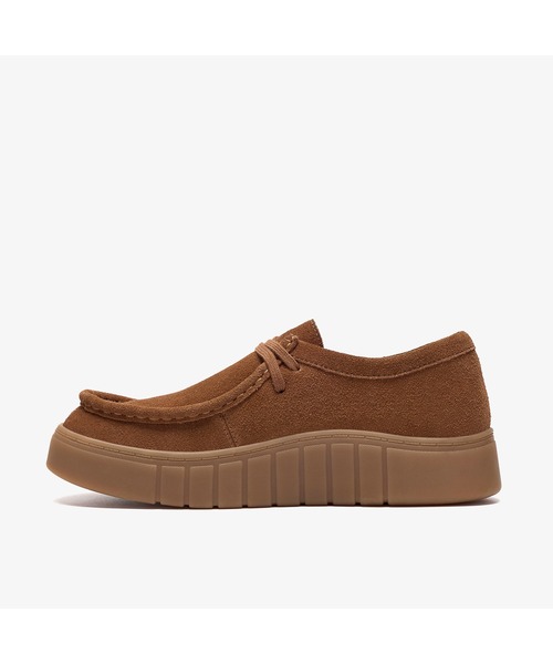 Clarks(クラークス)の「Mykah Beat/マイカビート(ダークタンスエード)(モカシン/デッキシューズ・レディース・タン・UK3/UK3.5/UK4/UK4.5/UK5/UK5.5/UK6)」の2枚目の写真