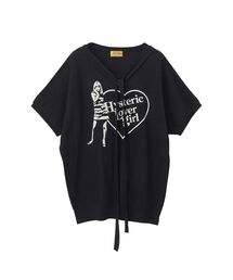 SHE DEVIL HEART刺繍 チビTシャツ（Tシャツ/カットソー）｜HYSTERIC