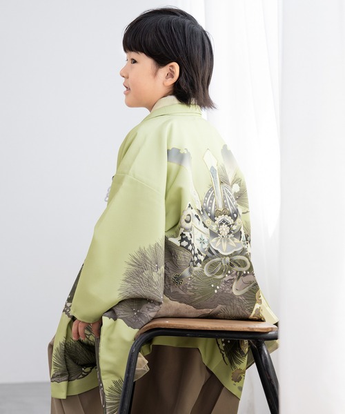七五三着物　五歳 七五三着物セット 5歳 男の子 フルセット（羽織/着物/袴/襦袢/雪駄/帯