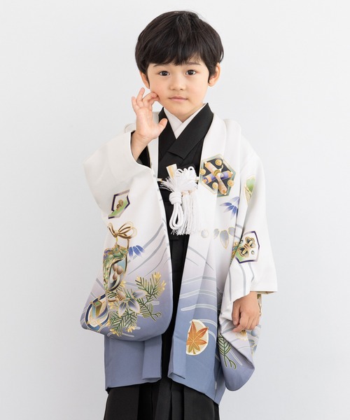 Wonder Goods 七五三着物　三歳　1着セット 七五三着物セット 5歳 男の子 フルセット（羽織/着物/袴/襦袢/雪駄/帯