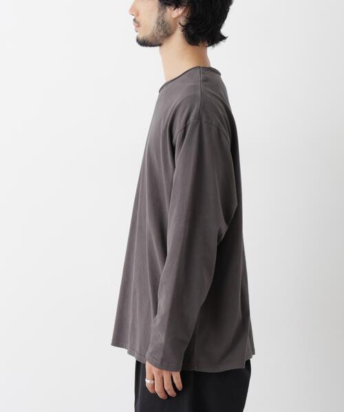 NANO universe(ナノユニバース)の「「surplus」デザインヘンリーネックTシャツ 長袖(Tシャツ/カットソー・メンズ・チャコール/オフホワイト/バーガンディー・M/L)」の11枚目の写真