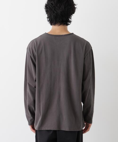 NANO universe(ナノユニバース)の「「surplus」デザインヘンリーネックTシャツ 長袖(Tシャツ/カットソー・メンズ・チャコール/オフホワイト/バーガンディー・M/L)」の12枚目の写真