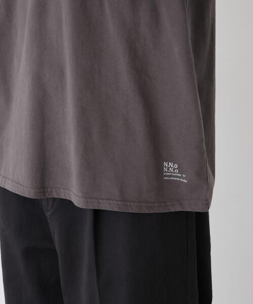 NANO universe(ナノユニバース)の「「surplus」デザインヘンリーネックTシャツ 長袖(Tシャツ/カットソー・メンズ・チャコール/オフホワイト/バーガンディー・M/L)」の15枚目の写真