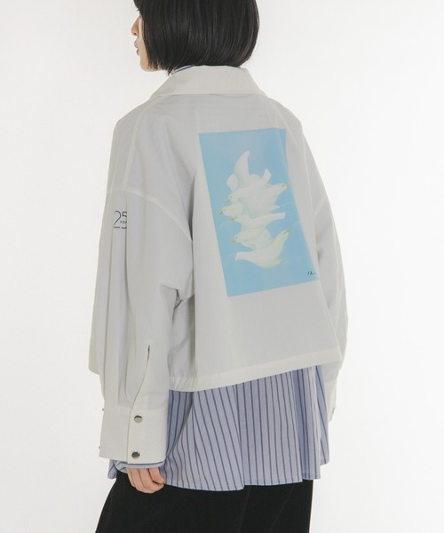 KBF(ケイビーエフ)の「『別注』Lee Izumida×KBF ブルゾン(ブルゾン・レディース・ネイビー/ライトベージュ/オフホワイト・ONE)」の7枚目の写真
