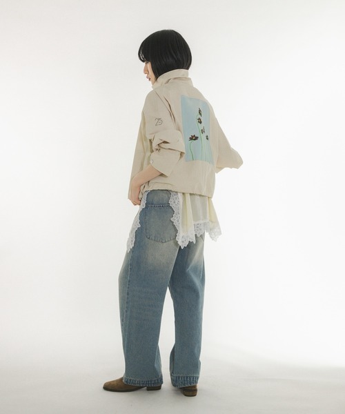 KBF(ケイビーエフ)の「『別注』Lee Izumida×KBF ブルゾン(ブルゾン・レディース・ネイビー/ライトベージュ/オフホワイト・ONE)」の18枚目の写真