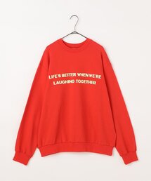 p.premier（ピードットプルミエ）の「親子お揃いでイロチ買いしたいロゴトレーナー(大人）（スウェット）」