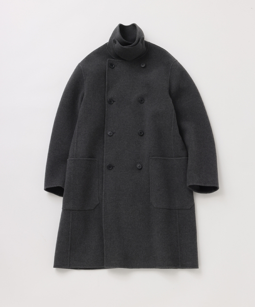 UNFOLLOW(アンフォロー)の「【FOLL / フォル】sp160s wool rever p coat(ピーコート・メンズ・ネイビー/グレー・2/3)」の1枚目の写真