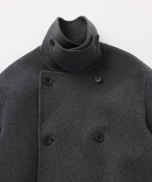 UNFOLLOW(アンフォロー)の「【FOLL / フォル】sp160s wool rever p coat(ピーコート・メンズ・ネイビー/グレー・2/3)」の3枚目の写真