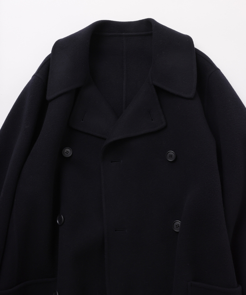 UNFOLLOW(アンフォロー)の「【FOLL / フォル】sp160s wool rever p coat(ピーコート・メンズ・ネイビー/グレー・2/3)」の4枚目の写真
