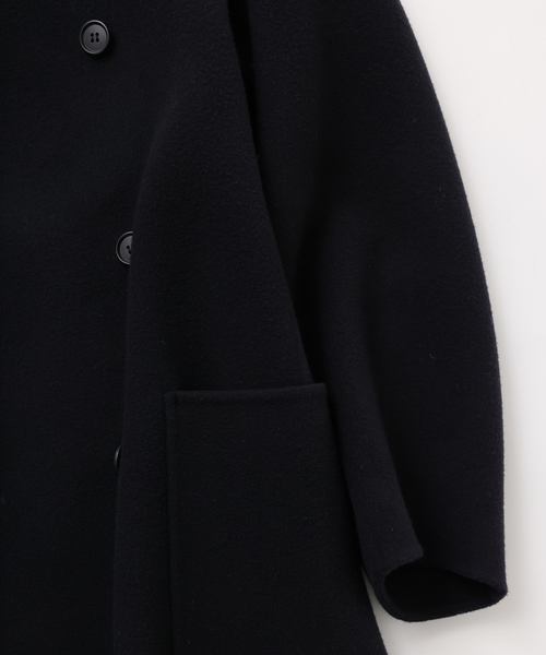 UNFOLLOW(アンフォロー)の「【FOLL / フォル】sp160s wool rever p coat(ピーコート・メンズ・ネイビー/グレー・2/3)」の5枚目の写真