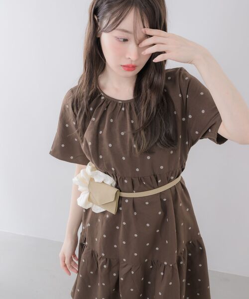 RETRO GIRL(レトロガール)の「ドットチュニックワンピース(チュニック・レディース・ホワイト系その他/ブラウン系その他4・FREE)」の20枚目の写真