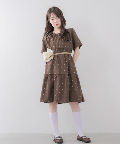 RETRO GIRL(レトロガール)の「ドットチュニックワンピース(チュニック・レディース・ホワイト系その他/ブラウン系その他4・FREE)」の21枚目の写真