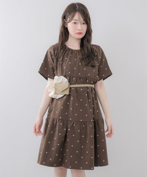 RETRO GIRL(レトロガール)の「ドットチュニックワンピース(チュニック・レディース・ホワイト系その他/ブラウン系その他4・FREE)」の22枚目の写真