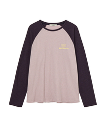 WAFFLE RAGLAN LONG SLEEVE IN PINK