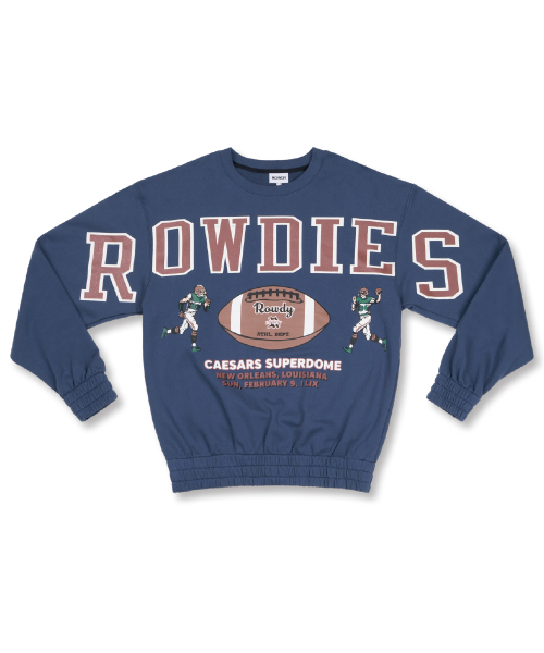 ROWDY(ラウディ)の「ラウディススーパーボールバンディングスウェットシャツ_ヴィンテージブルー(スウェット・レディース・その他・LARGE/MEDIUM/X-LARGE)」の3枚目の写真