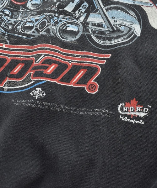 GILDAN(ギルダン)の「【USED】Y2K GILDAN "Snap-on" バイク Tシャツ(Tシャツ/カットソー・メンズ・ブラック・X-LARGE)」の3枚目の写真