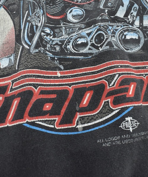 GILDAN(ギルダン)の「【USED】Y2K GILDAN "Snap-on" バイク Tシャツ(Tシャツ/カットソー・メンズ・ブラック・X-LARGE)」の4枚目の写真