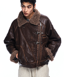 RSSC（アールエスエスシー）の「WASHED LEATHER MUSTANG JACKET - BROWN（ムートンコート）」