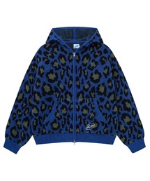 WOKE EDGE（ウォークエッジ）の「WOKE EDGE / ウォークエッジ LEOPARD MOHAIR ZIP KNIT（パーカー）」