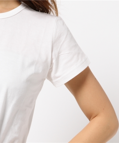 MOUSSY（マウジー）の「TINY T-SHIRT（Tシャツ/カットソー・レディース・ライトピンク/ブラック/ホワイト/ライトグレー/ライトイエロー・FREE）」の14枚目の写真