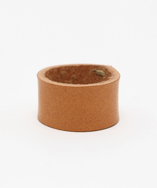 LUGG NAGG（ラグナグ）の「【The Fuols】プレーン カウレザーリング（リング・メンズ・ブラック/ホワイト/ブラウン/レッド/タン/ネイビー/ゴールド/グリーン・L/M）」の5枚目の写真