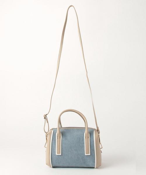 Another Edition（アナザーエディション）の「2Wayコンビミニボストン/AEBFC 2Way CMB Mini BSTN◆（ボストンバッグ・レディース・ナチュラル/ライトブルー・FREE）」の5枚目の写真