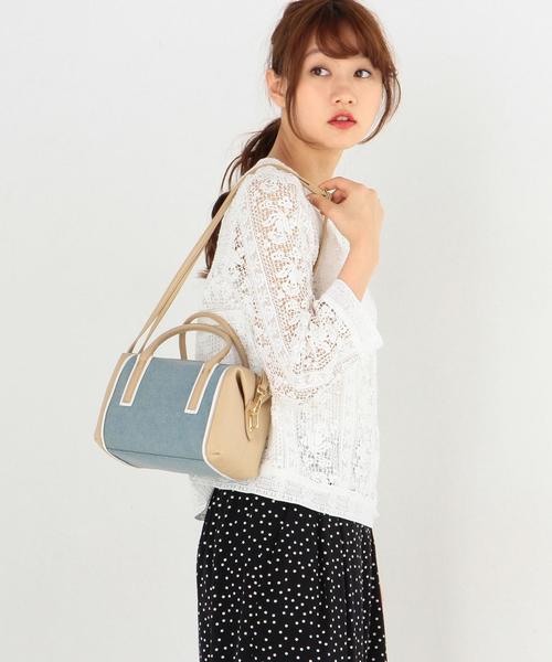 Another Edition（アナザーエディション）の「2Wayコンビミニボストン/AEBFC 2Way CMB Mini BSTN◆（ボストンバッグ・レディース・ナチュラル/ライトブルー・FREE）」の8枚目の写真