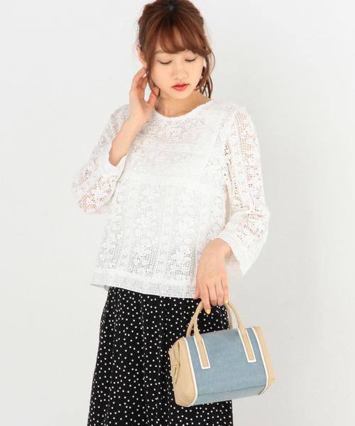 Another Edition（アナザーエディション）の「2Wayコンビミニボストン/AEBFC 2Way CMB Mini BSTN◆（ボストンバッグ・レディース・ナチュラル/ライトブルー・FREE）」の9枚目の写真