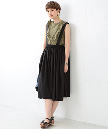 Ray BEAMS | Ray BEAMS / サス付 ギャザー ロングスカート(スカート)