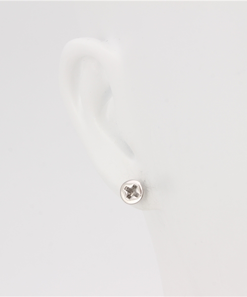 ANCHOR(アンカー)の「ネジピアス スモール(ピアス(片耳用)・メンズ・シルバー/ブラック・FREE)」の3枚目の写真