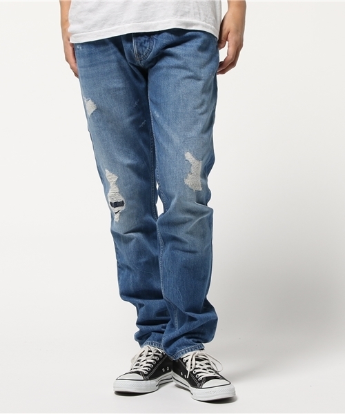 HILFIGER DENIM(ヒルフィガーデニム)の「オリジナルダメージデニムパンツ(デニムパンツ・メンズ・インディゴブルー・30inch/34inch/28inch/32inch)」の16枚目の写真