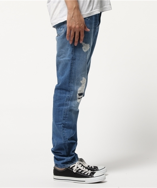 HILFIGER DENIM(ヒルフィガーデニム)の「オリジナルダメージデニムパンツ(デニムパンツ・メンズ・インディゴブルー・30inch/34inch/28inch/32inch)」の14枚目の写真