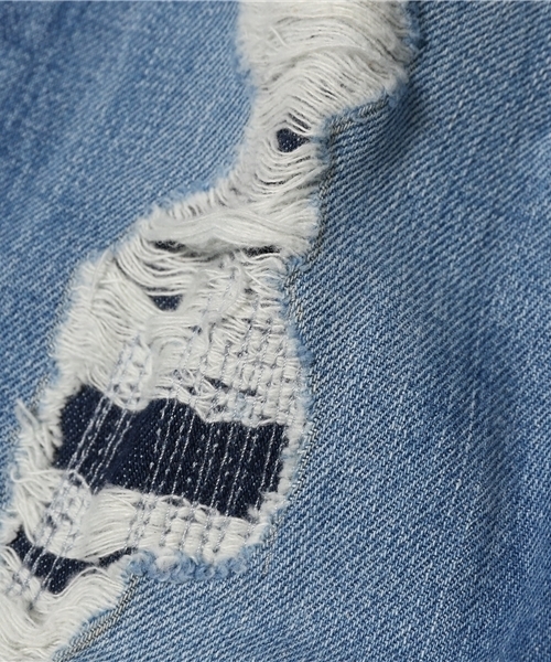 HILFIGER DENIM(ヒルフィガーデニム)の「オリジナルダメージデニムパンツ(デニムパンツ・メンズ・インディゴブルー・30inch/34inch/28inch/32inch)」の7枚目の写真
