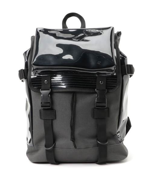 WEGO（ウィゴー）の「WEGO/エナメルリュック（バックパック/リュック・メンズ・ダークグレー/ネイビー/ブラック・FREE）」の3枚目の写真
