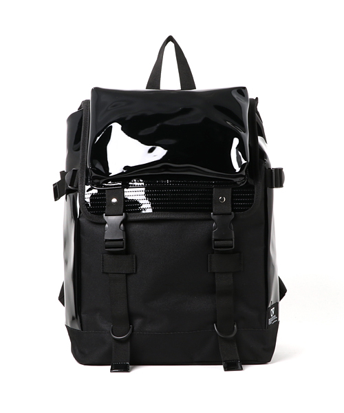 WEGO（ウィゴー）の「WEGO/エナメルリュック（バックパック/リュック・メンズ・ダークグレー/ネイビー/ブラック・FREE）」の2枚目の写真