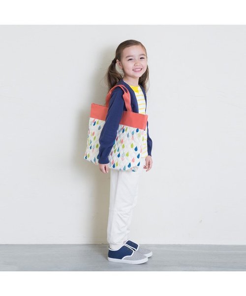 apres les cours（アプレレクール）の「レッスン手提げバッグ（トートバッグ・キッズ・グレー/ピンク・MEDIUM）」の4枚目の写真