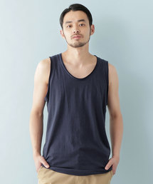 MONO-MART | 杢ツインロールネック ロングタンクトップ(Heather mix)(タンクトップ)