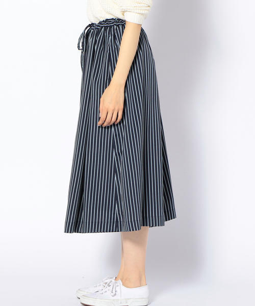 SHIPS Days（シップスデイズ）の「SHIPS Days: スカーチョ(ストライプ)（その他パンツ・レディース・ネイビー/ホワイト・ONE SIZE）」の4枚目の写真