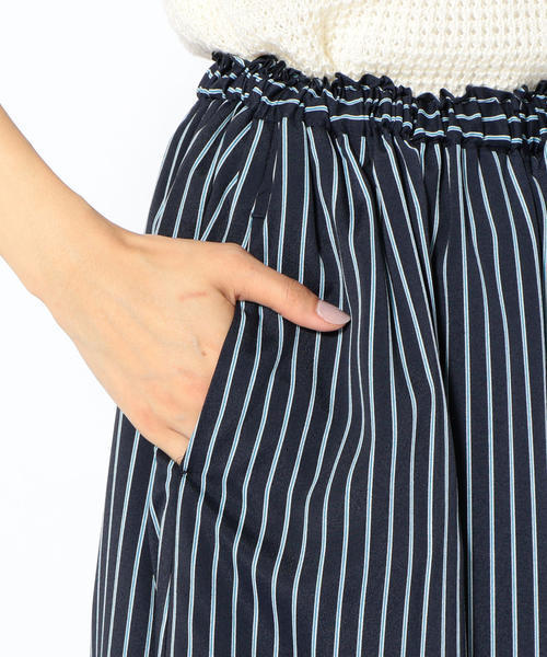 SHIPS Days（シップスデイズ）の「SHIPS Days: スカーチョ(ストライプ)（その他パンツ・レディース・ネイビー/ホワイト・ONE SIZE）」の8枚目の写真