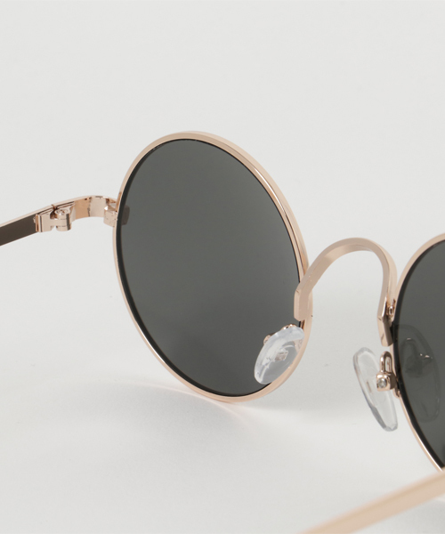 WEGO（ウィゴー）の「WEGO/メタルラウンドサングラス（サングラス・メンズ・ゴールド/シルバー・FREE）」の3枚目の写真