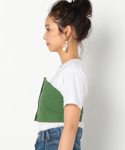 Another Edition（アナザーエディション）の「コットンビスチェ ◆（Tシャツ/カットソー・レディース・ブラック/ベージュ/ケリー・FREE）」の6枚目の写真