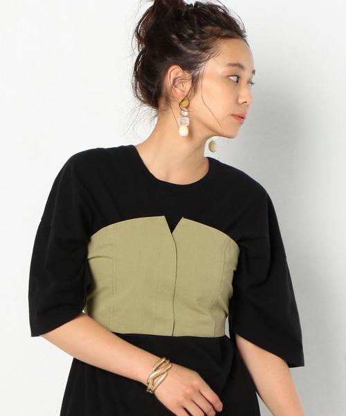 Another Edition（アナザーエディション）の「コットンビスチェ ◆（Tシャツ/カットソー・レディース・ブラック/ベージュ/ケリー・FREE）」の7枚目の写真