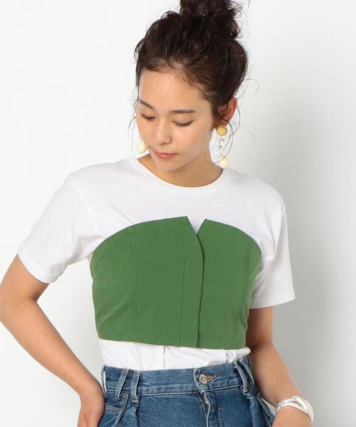 Another Edition（アナザーエディション）の「コットンビスチェ ◆（Tシャツ/カットソー・レディース・ブラック/ベージュ/ケリー・FREE）」の8枚目の写真