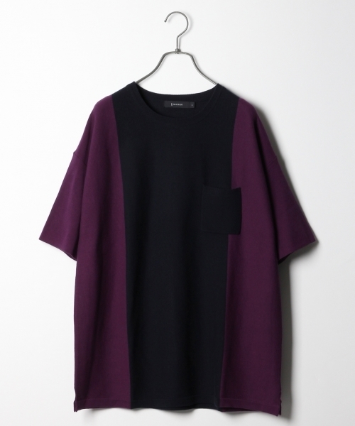 RAGEBLUE（レイジブルー）の「＜洗濯可能＞アクリル/コットンドロップニットクルー/760291（ニット/セーター・メンズ・ホワイト/イエロー/ネイビー/パープル/ブルー系その他・MEDIUM/SMALL/LARGE）」の5枚目の写真