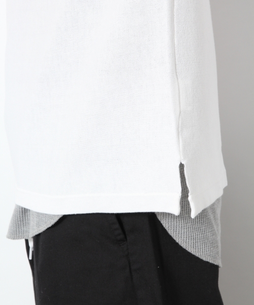 RAGEBLUE（レイジブルー）の「＜洗濯可能＞アクリル/コットンドロップニットクルー/760291（ニット/セーター・メンズ・ホワイト/イエロー/ネイビー/パープル/ブルー系その他・MEDIUM/SMALL/LARGE）」の21枚目の写真