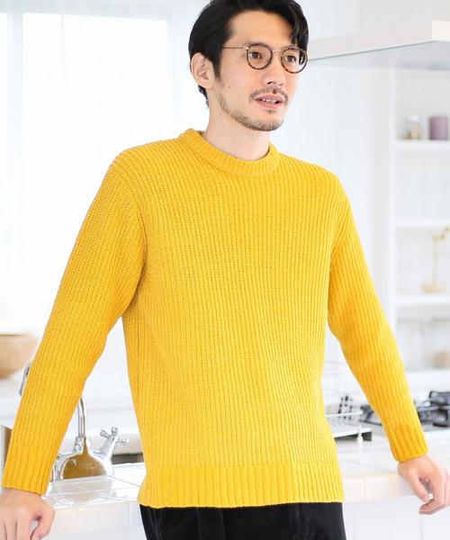 coen（コーエン）の「モール畦クルーネックニット（ニット/セーター