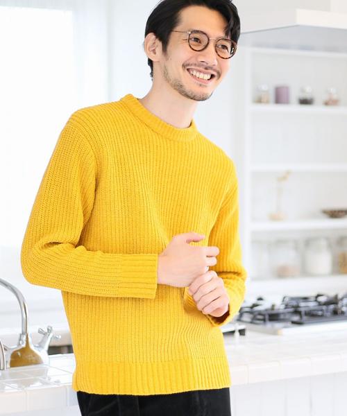 coen（コーエン）の「モール畦クルーネックニット（ニット/セーター