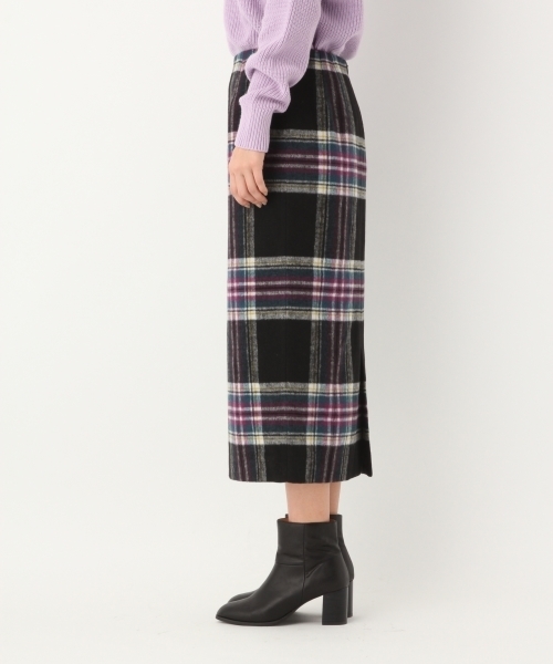 A part by（アパートバイ）の「TRキモウチェックタイトミディスカート 770720 （スカート・レディース・ホワイト系その他/ブラック系その他/パープル系その他/アイボリー/ブラウン/ホワイト系その他2/ブラウン系その他2・MEDIUM/LARGE）」の11枚目の写真